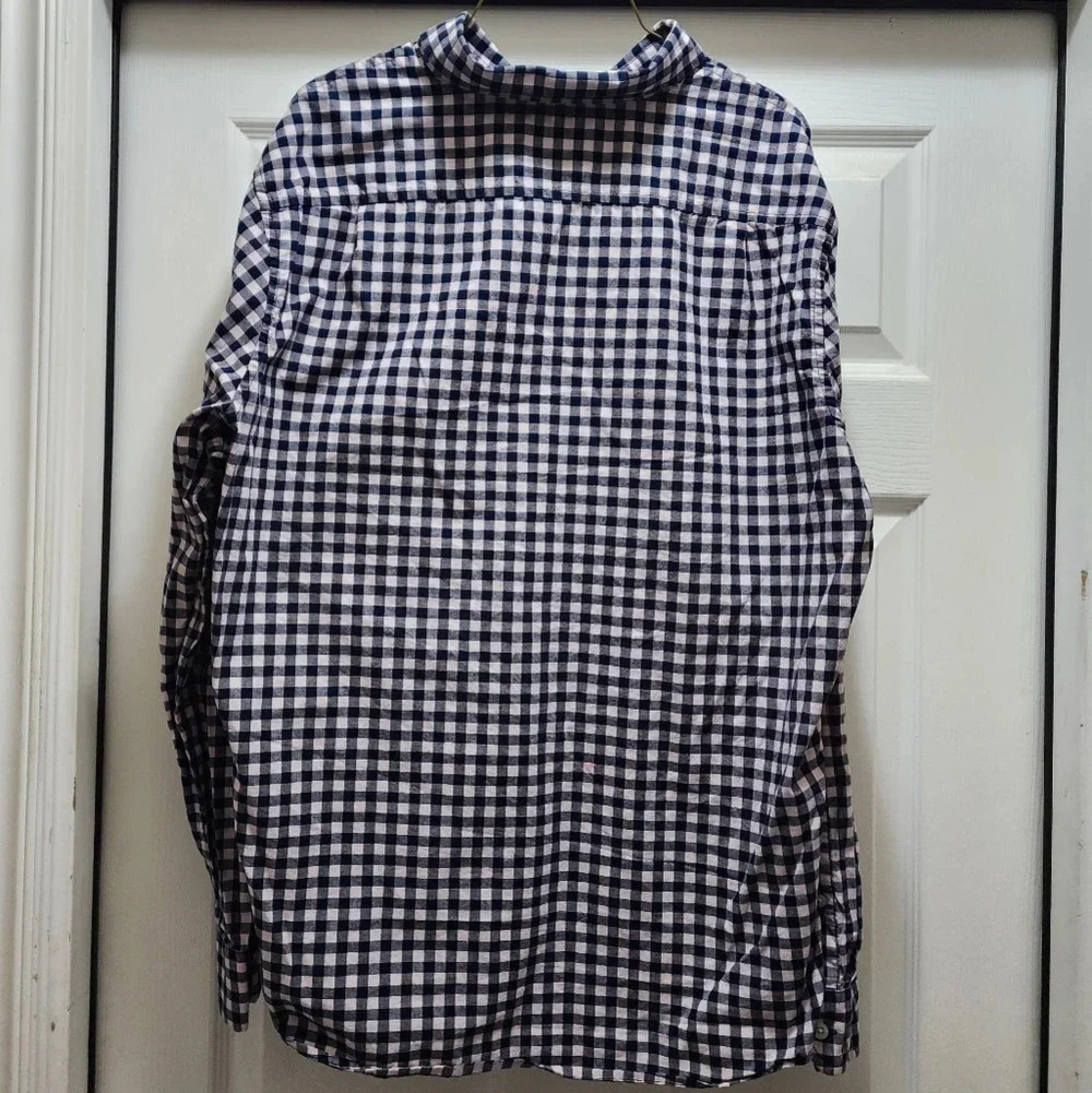 Goodfellow & Co Button Down Shirt Men's XL Plaid Blue Pink Plaid Long Sleeve - Picture 3 of 8